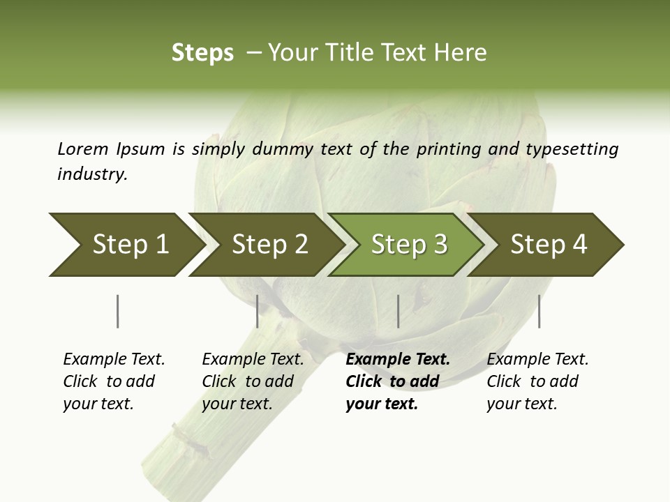 White Eat Fresh PowerPoint Template