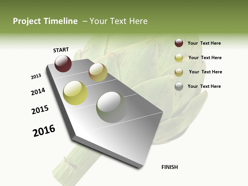 White Eat Fresh PowerPoint Template