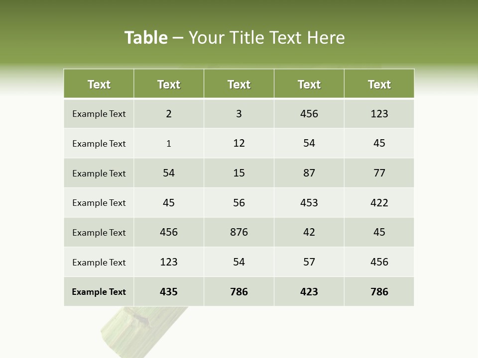 White Eat Fresh PowerPoint Template