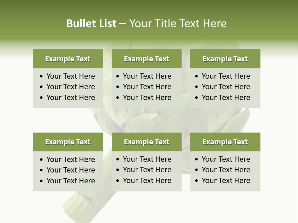 White Eat Fresh PowerPoint Template