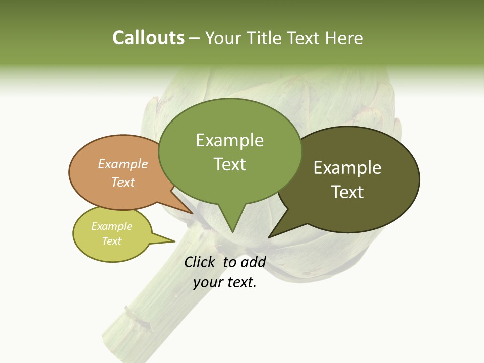 White Eat Fresh PowerPoint Template