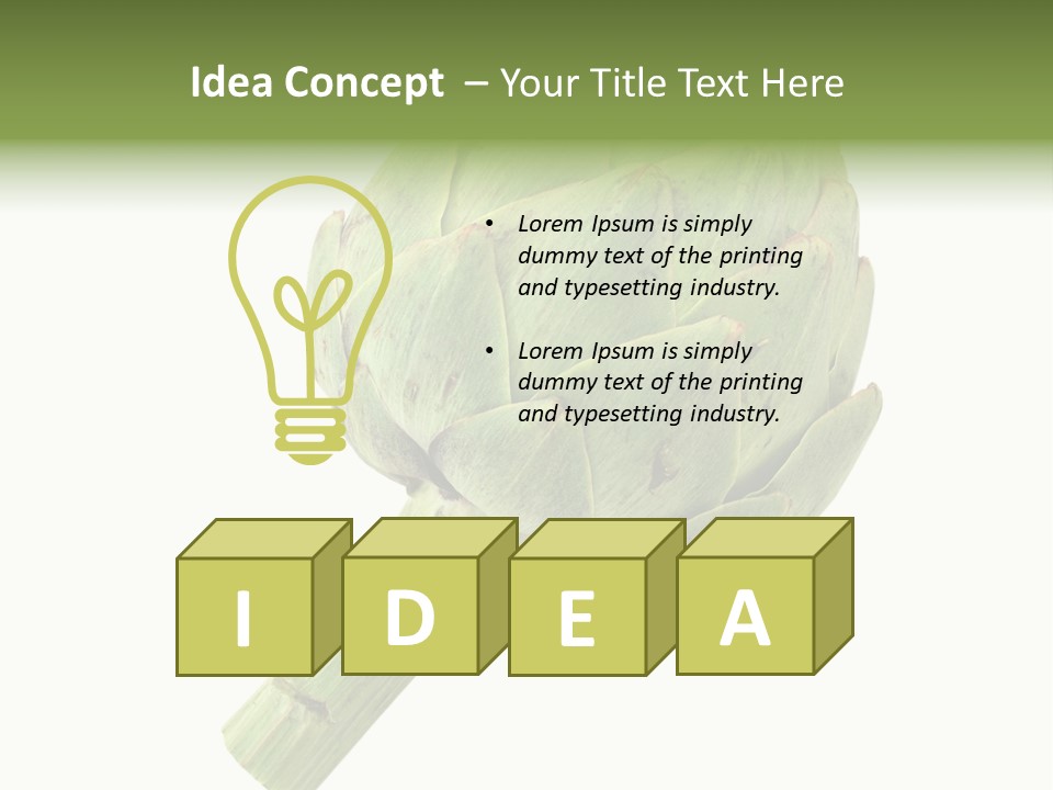 White Eat Fresh PowerPoint Template