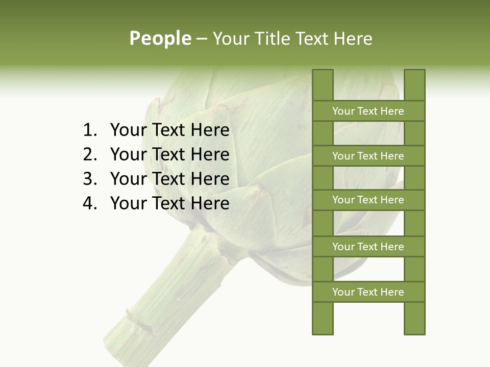 White Eat Fresh PowerPoint Template