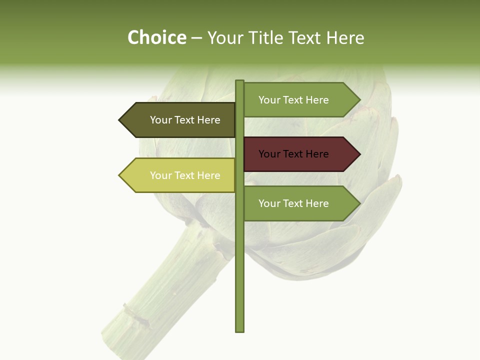 White Eat Fresh PowerPoint Template