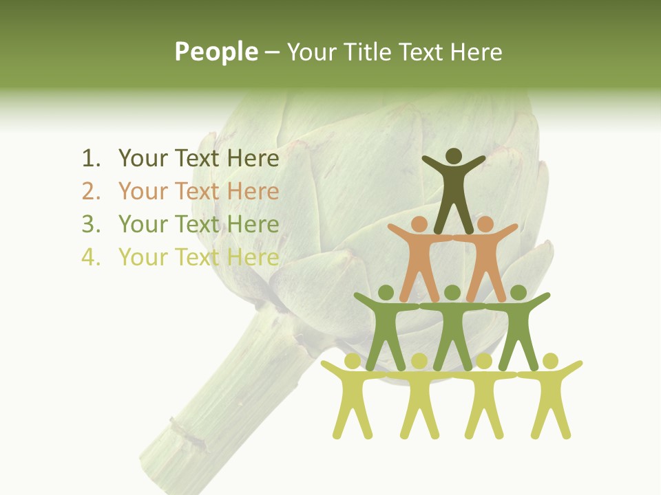 White Eat Fresh PowerPoint Template