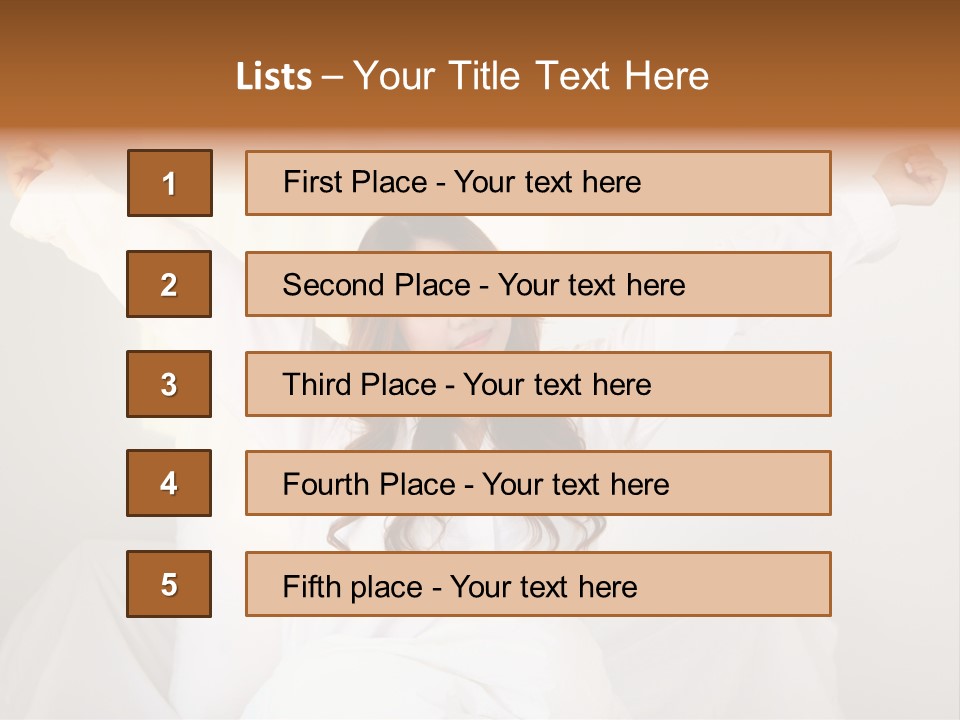 Face Girl Lifestyle PowerPoint Template