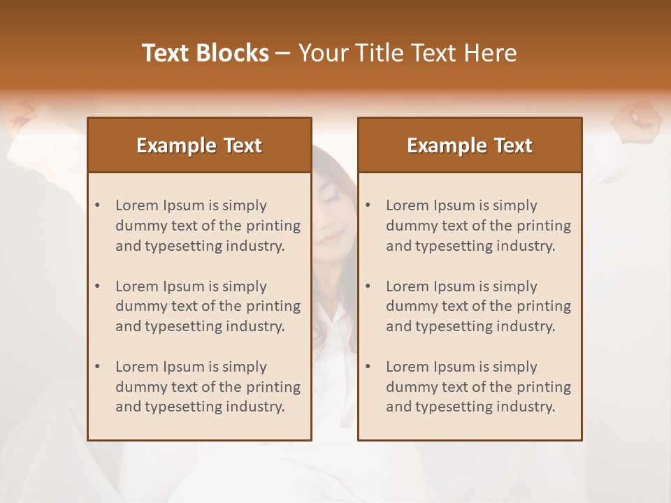 Face Girl Lifestyle PowerPoint Template