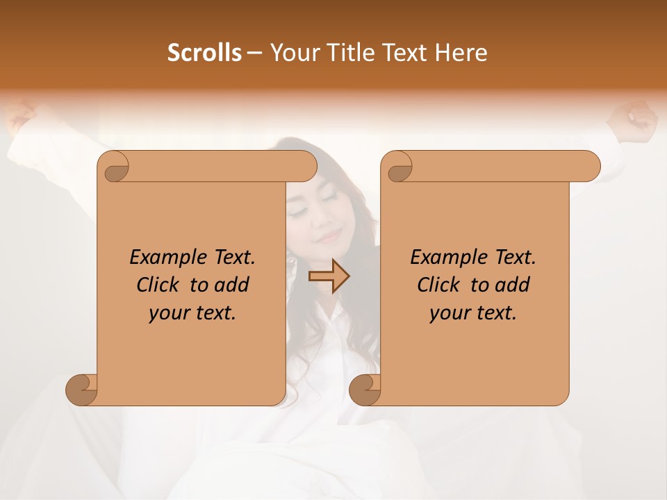 Face Girl Lifestyle PowerPoint Template