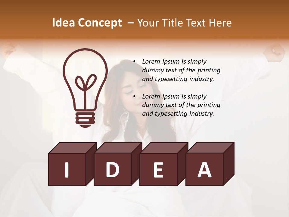 Face Girl Lifestyle PowerPoint Template