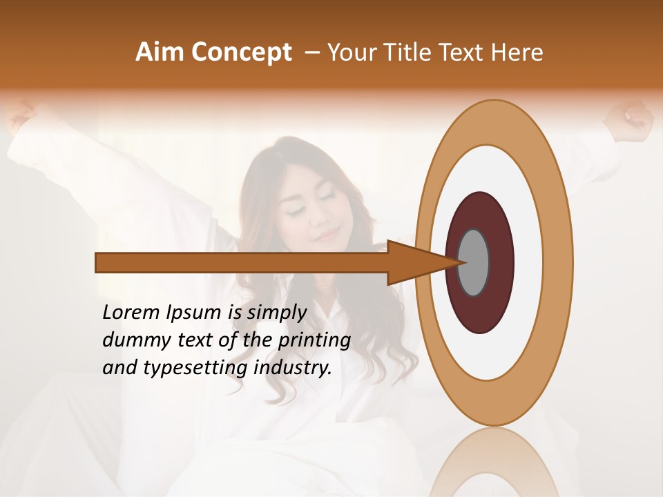 Face Girl Lifestyle PowerPoint Template