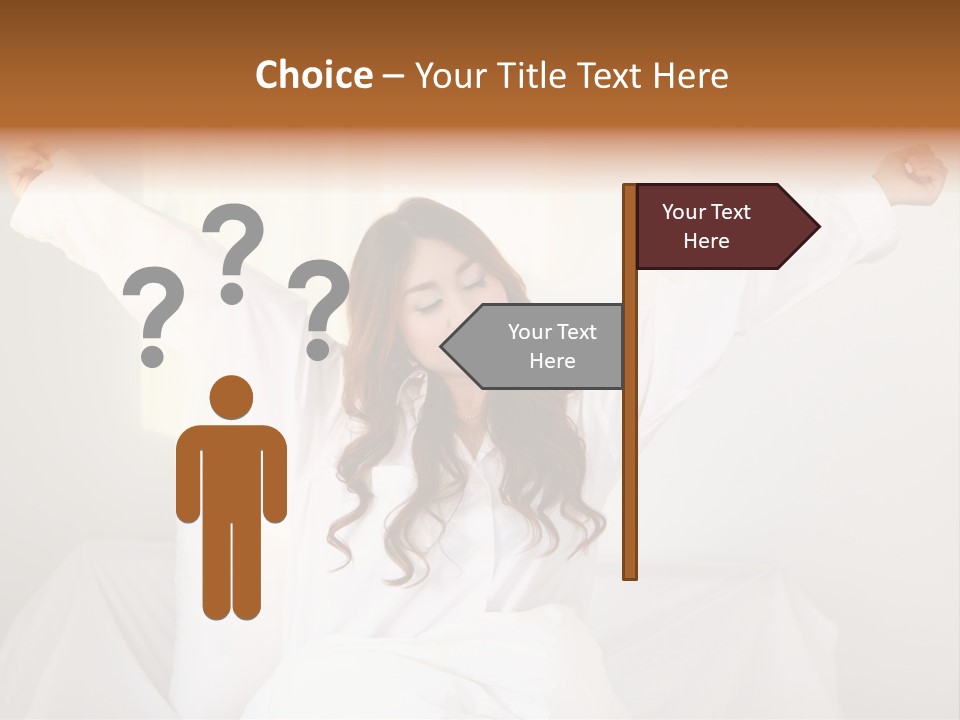 Face Girl Lifestyle PowerPoint Template