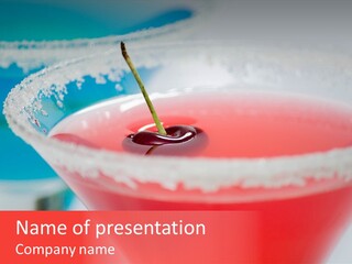 Pink Front Garnish PowerPoint Template