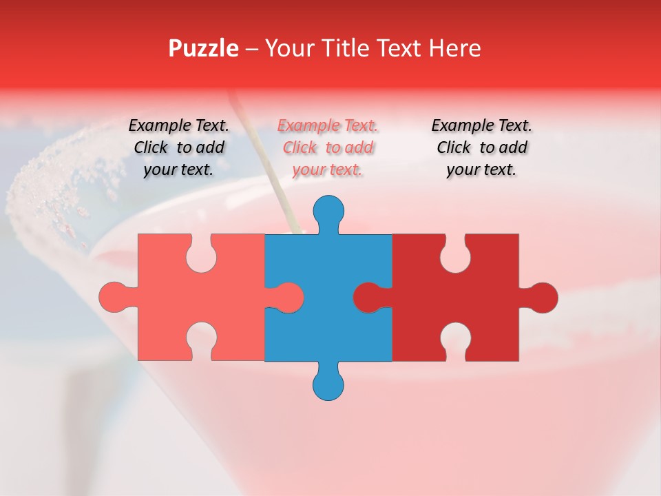 Pink Front Garnish PowerPoint Template