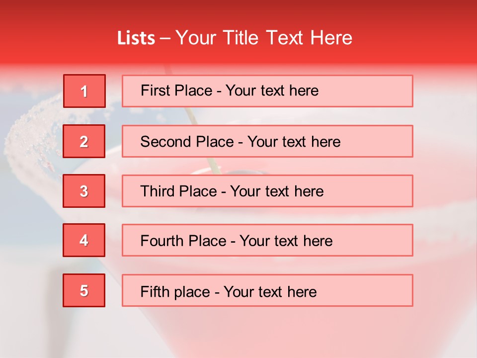 Pink Front Garnish PowerPoint Template