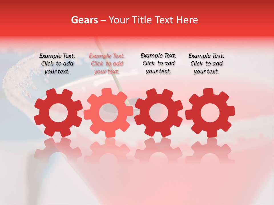 Pink Front Garnish PowerPoint Template