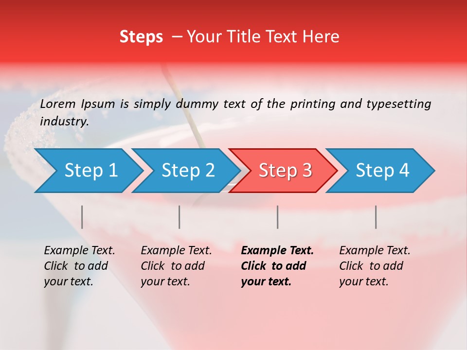 Pink Front Garnish PowerPoint Template