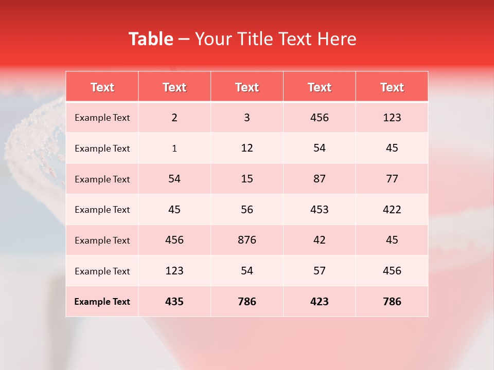 Pink Front Garnish PowerPoint Template