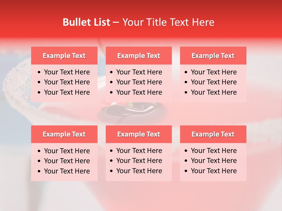 Pink Front Garnish PowerPoint Template