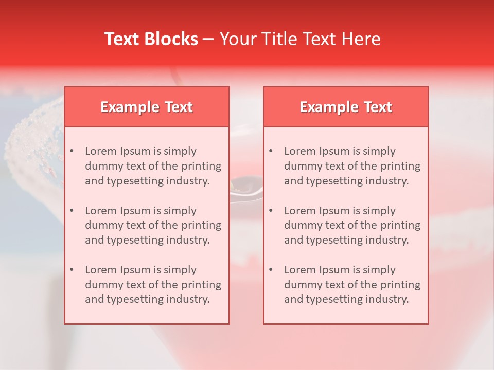 Pink Front Garnish PowerPoint Template