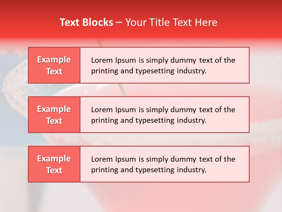 Pink Front Garnish PowerPoint Template