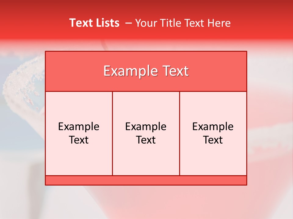Pink Front Garnish PowerPoint Template
