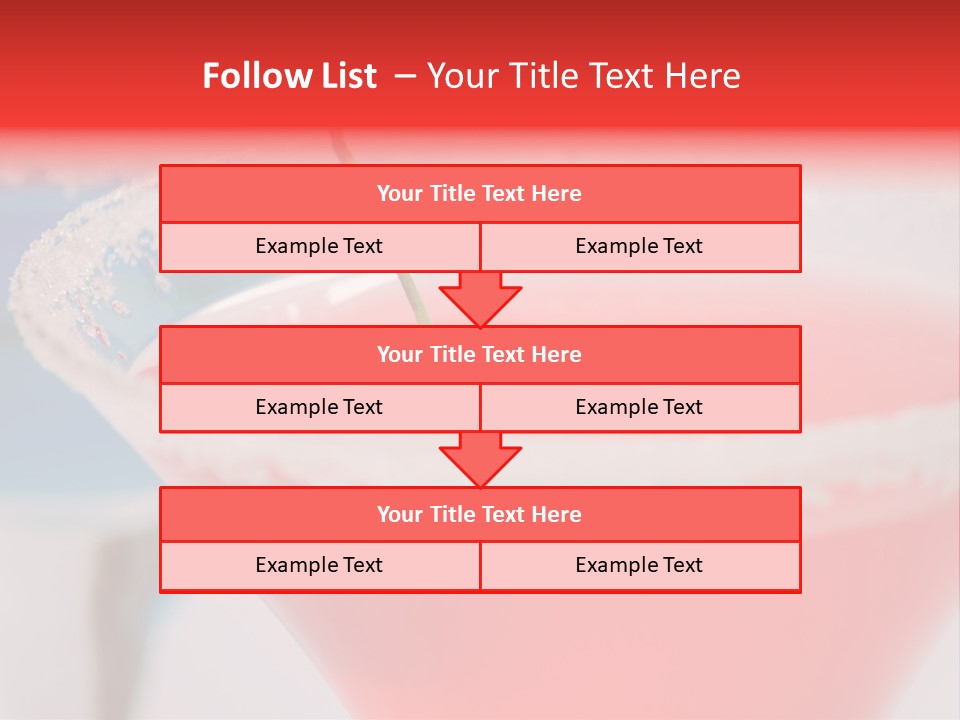 Pink Front Garnish PowerPoint Template