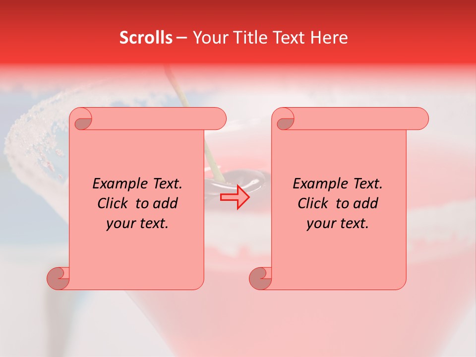 Pink Front Garnish PowerPoint Template