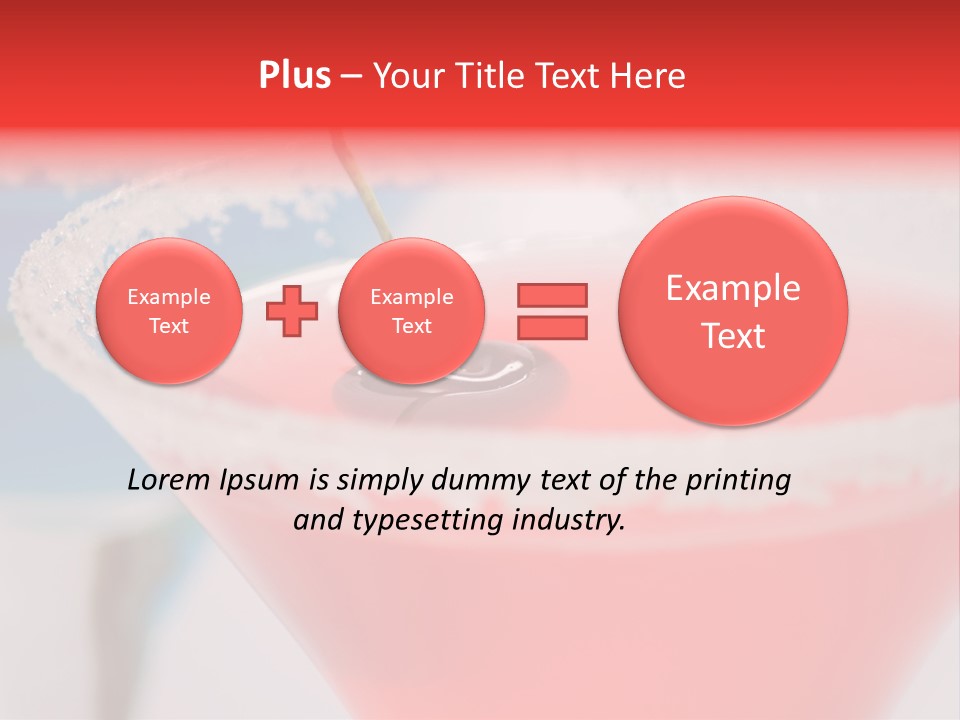 Pink Front Garnish PowerPoint Template