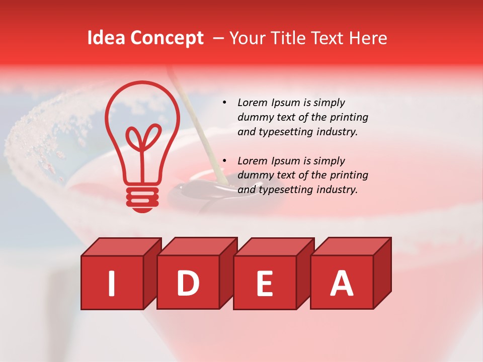 Pink Front Garnish PowerPoint Template