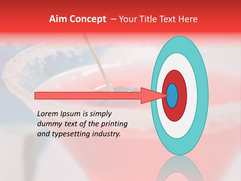 Pink Front Garnish PowerPoint Template