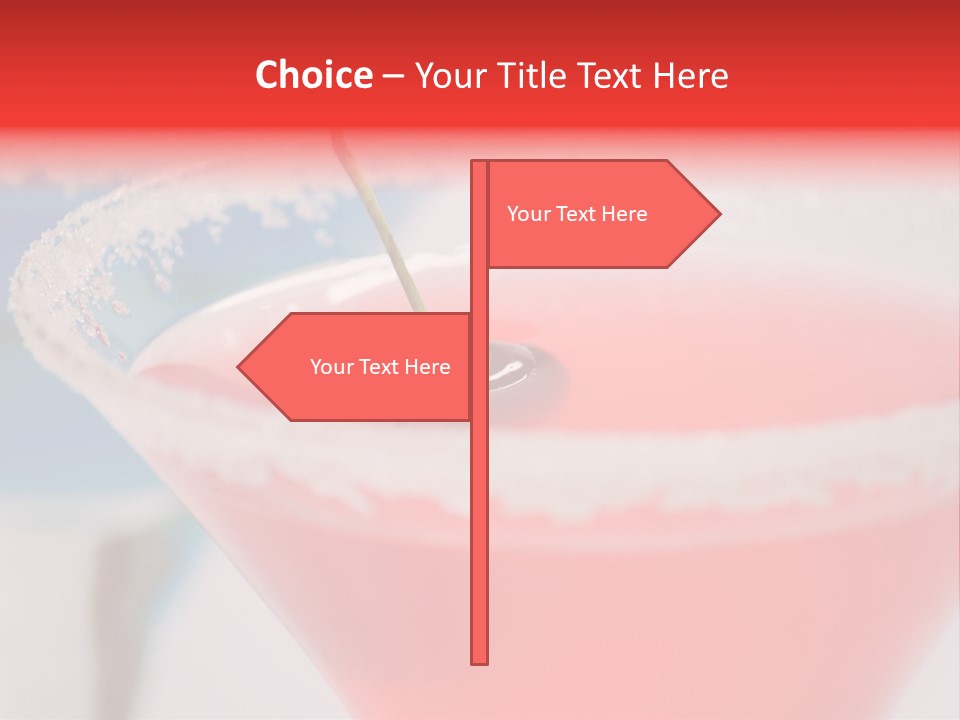 Pink Front Garnish PowerPoint Template