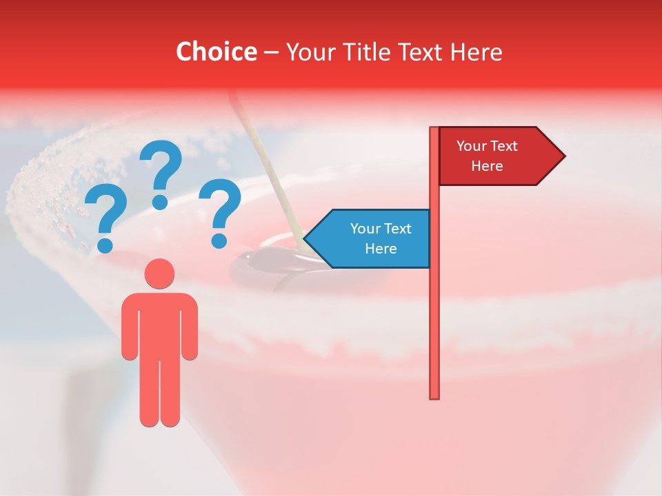 Pink Front Garnish PowerPoint Template