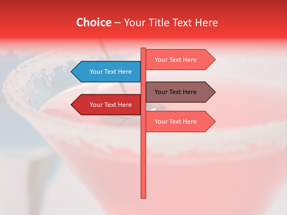 Pink Front Garnish PowerPoint Template