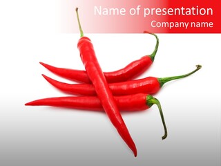 Chili Red White PowerPoint Template