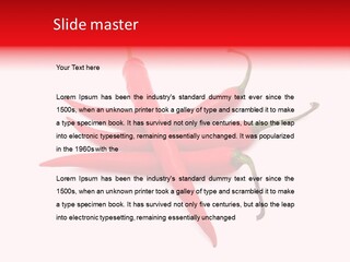Chili Red White PowerPoint Template