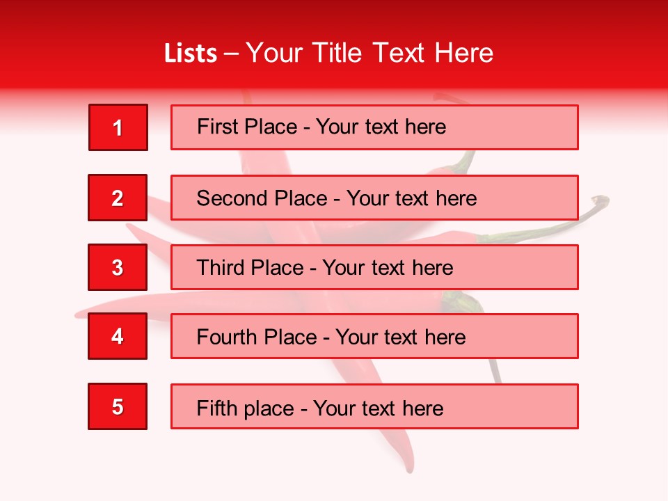 Chili Red White PowerPoint Template
