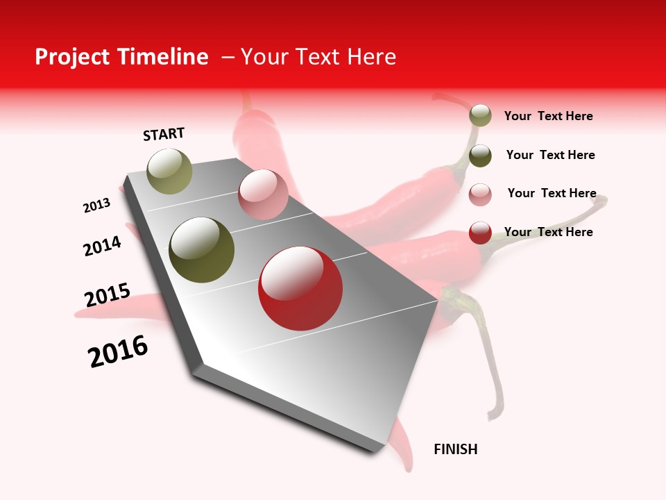 Chili Red White PowerPoint Template