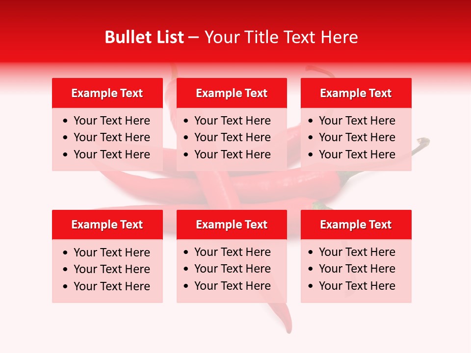 Chili Red White PowerPoint Template