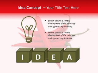 Chili Red White PowerPoint Template