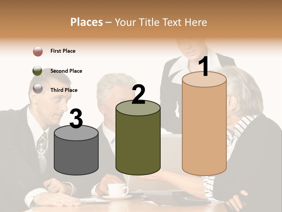 People Caucasian Womans PowerPoint Template