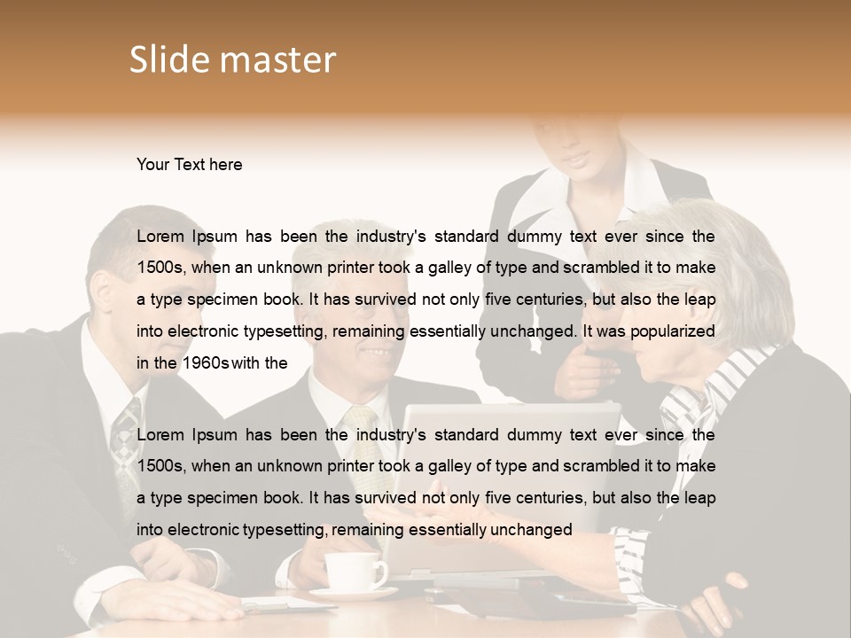 People Caucasian Womans PowerPoint Template