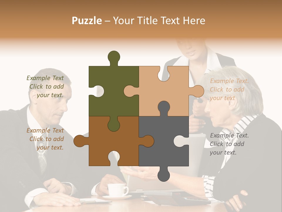 People Caucasian Womans PowerPoint Template