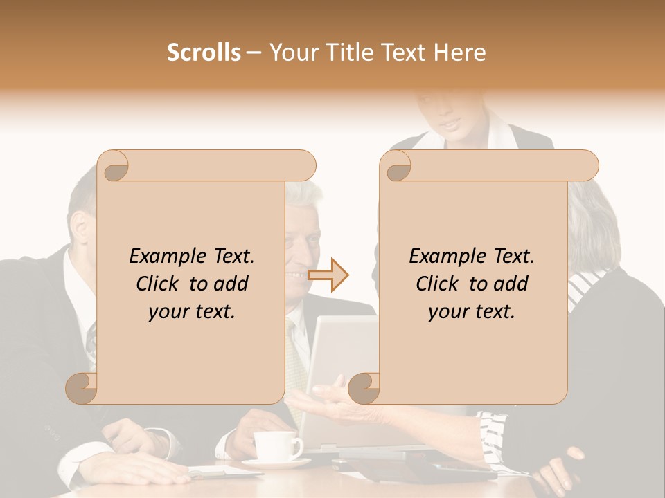 People Caucasian Womans PowerPoint Template