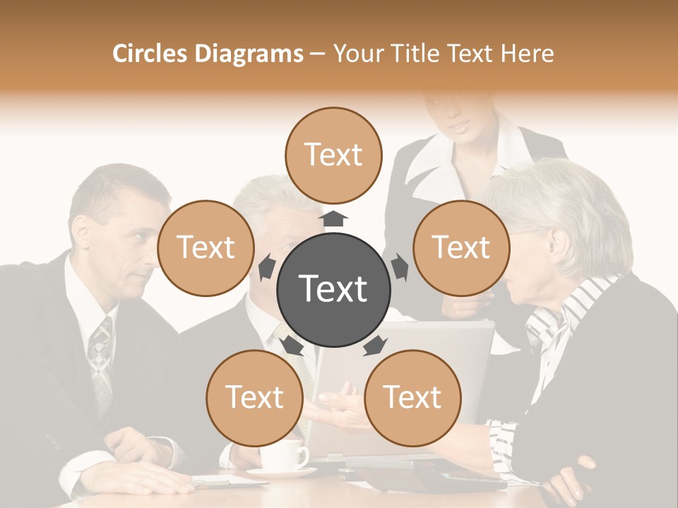 People Caucasian Womans PowerPoint Template