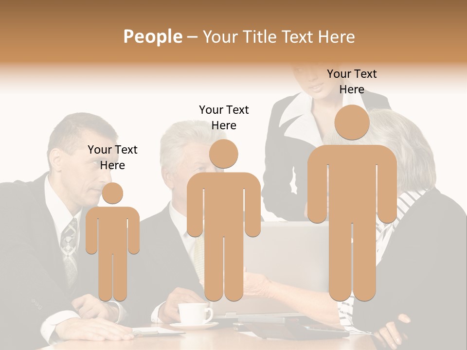 People Caucasian Womans PowerPoint Template