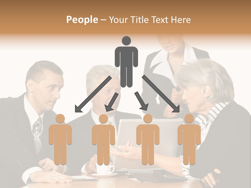 People Caucasian Womans PowerPoint Template