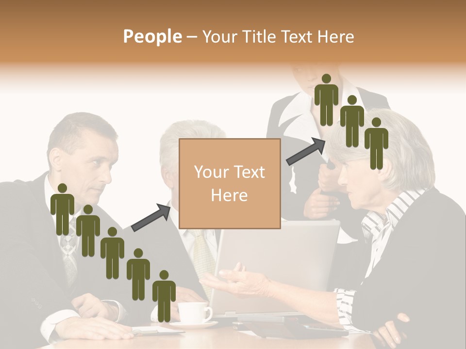 People Caucasian Womans PowerPoint Template