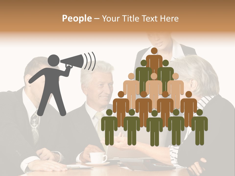 People Caucasian Womans PowerPoint Template