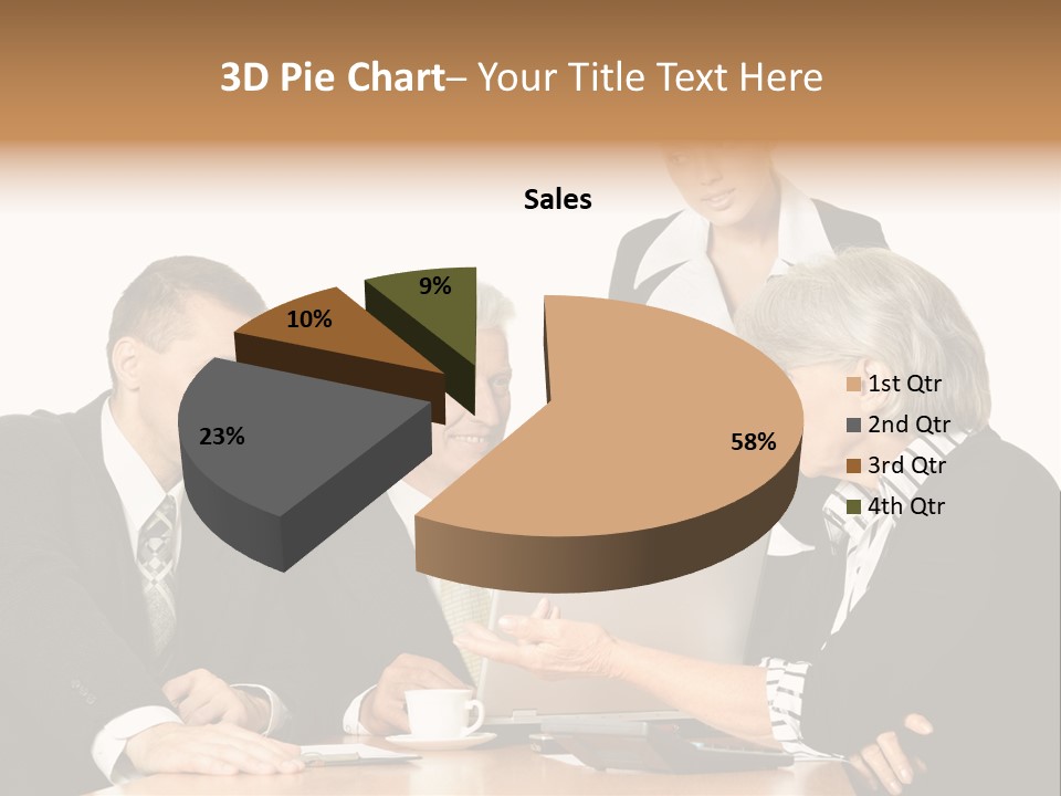 People Caucasian Womans PowerPoint Template