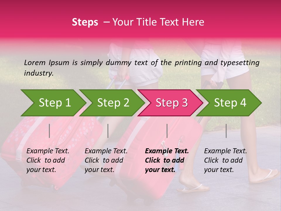 Pink Vacation Travel PowerPoint Template